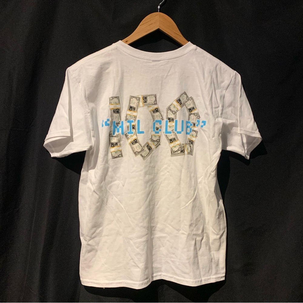 LIMITED EDITION 100MILLION SUBSCRIBERS Mr Beast Shirt Kids Sz Y14 White S/S